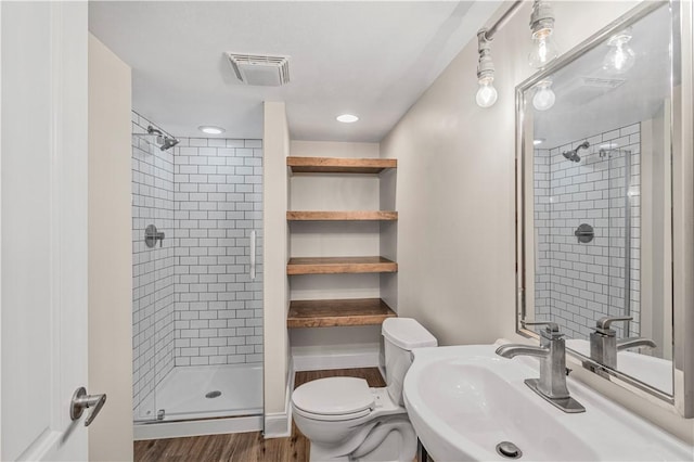 109 Overbrook Dr, Cranberry Twp, PA 16066 - full bathroom featuring a shower stall and wood finished floors