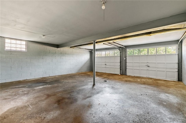 1625 Loretta Dr, Penn Hills, PA 15235 - garage featuring concrete block wall