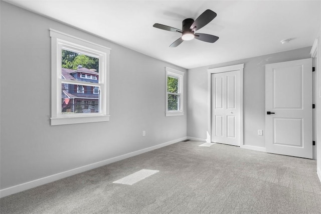 1610 Duffield St, Morningside, PA 15206 - unfurnished bedroom featuring carpet floors, a closet, and ceiling fan