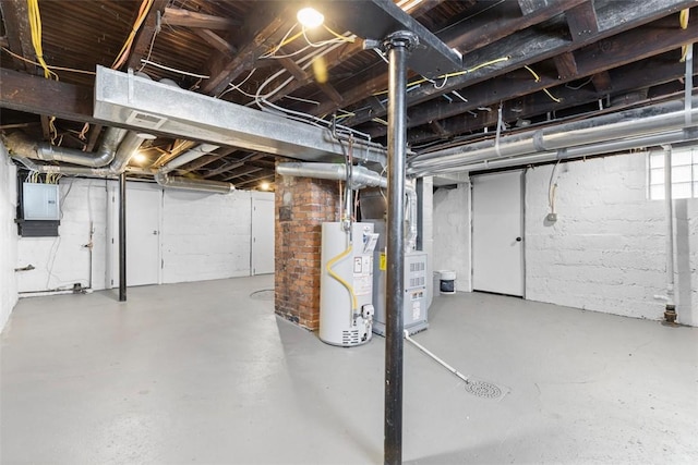 1610 Duffield St, Morningside, PA 15206 - below grade area featuring water heater, electric panel, and heating unit