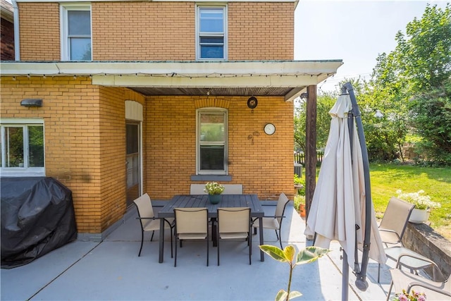 2102 Vodeli St, Beechview, PA 15216 - view of patio with a grill and outdoor dining area