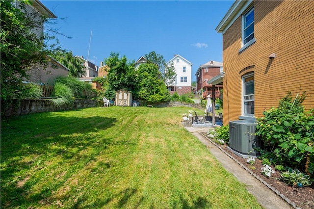 2102 Vodeli St, Beechview, PA 15216 - view of yard with a shed, a patio, and a residential view
