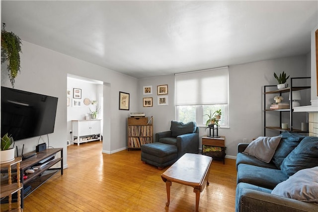 2102 Vodeli St, Beechview, PA 15216 - living area featuring light wood finished floors and baseboards