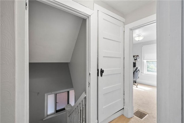 2102 Vodeli St, Beechview, PA 15216 - corridor featuring carpet floors and an office area