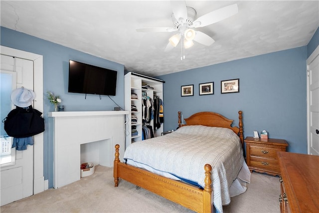 2102 Vodeli St, Beechview, PA 15216 - carpeted bedroom featuring a closet and ceiling fan