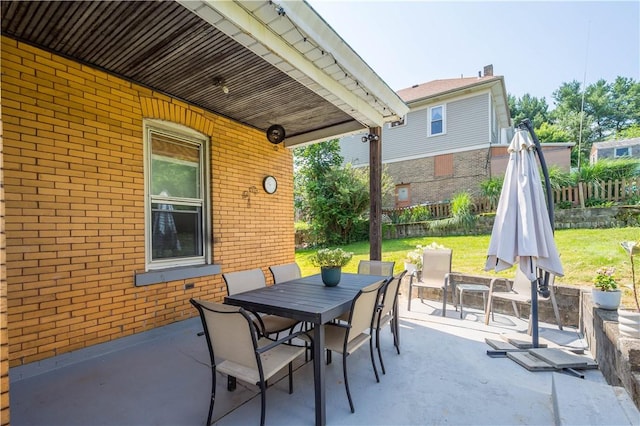 2102 Vodeli St, Beechview, PA 15216 - view of patio featuring outdoor dining space