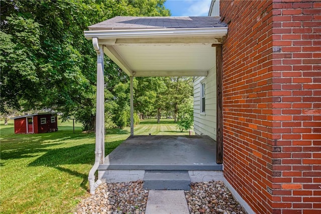 1837 Stoystown, Somerset Twp, PA 15541 - view of patio with an outbuilding