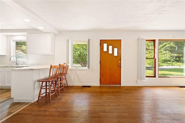 1837 Stoystown, Somerset Twp, PA 15541 - entryway featuring wood finished floors and recessed lighting