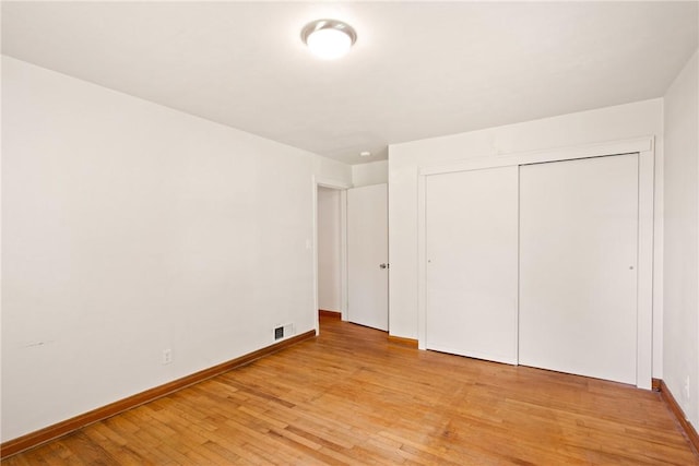 1837 Stoystown, Somerset Twp, PA 15541 - unfurnished bedroom featuring light wood-style floors and a closet