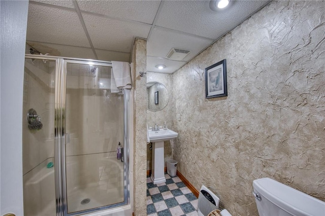 5215 Caste Dr, Whitehall, PA 15236 - bathroom featuring a stall shower and tile patterned floors