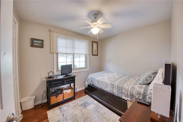 5215 Caste Dr, Whitehall, PA 15236 - bedroom featuring wood finished floors and ceiling fan