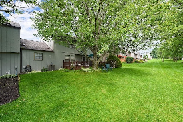 1115 Valleyview Dr, Cecil, PA 15055 - view of green lawn with a deck