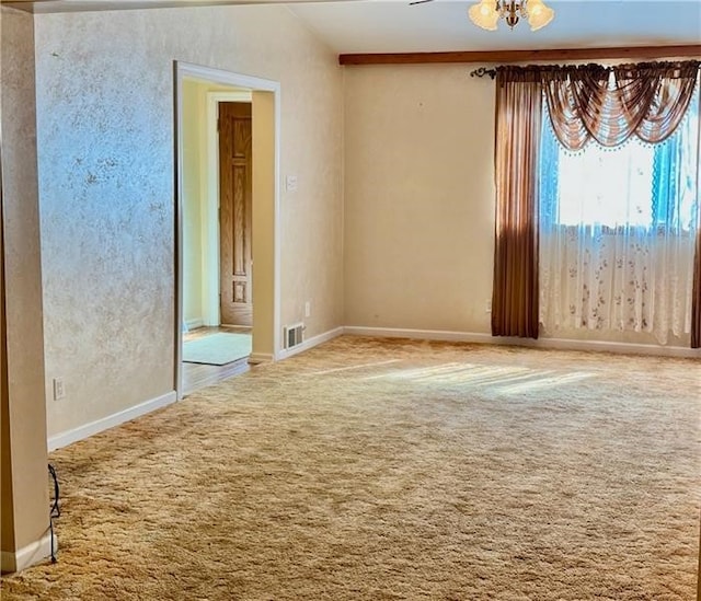 2617-2619 Spring Garden Ave, Spring Garden, PA 15212 - spare room featuring a chandelier and carpet
