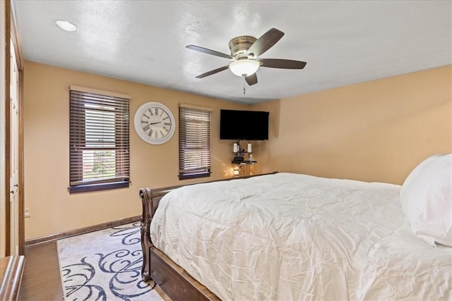 2912 Vinton, Sheraden, PA 15204 - bedroom with ceiling fan and wood finished floors