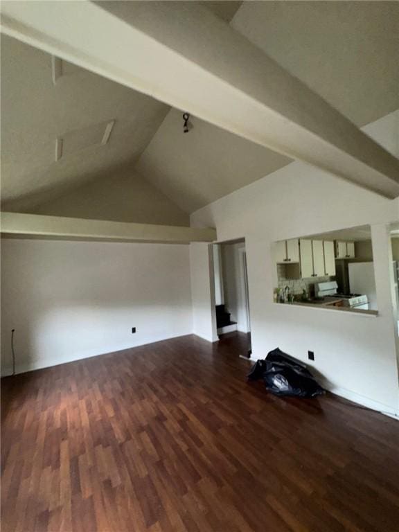 5015 Walnut St, Versailles Boro, PA 15132 - living room featuring wood finished floors and lofted ceiling