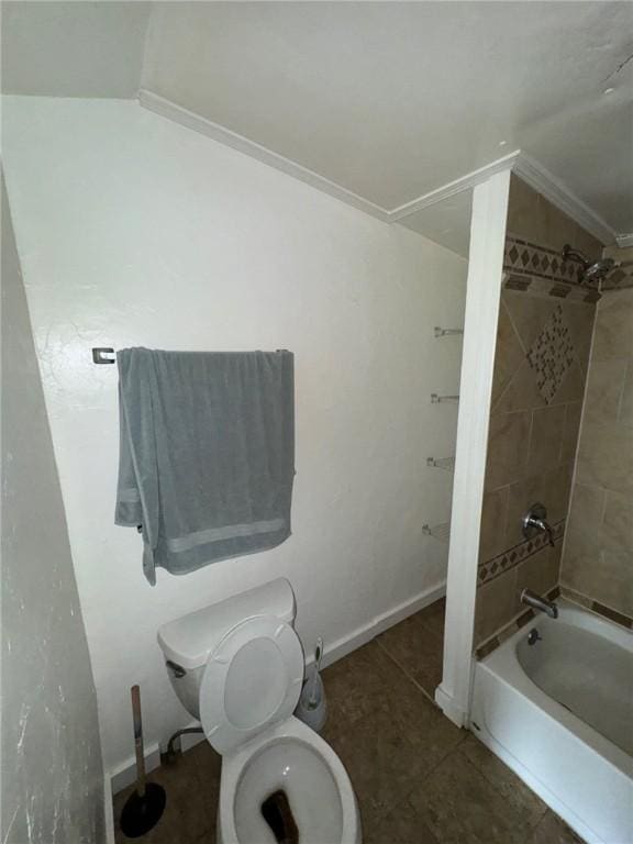 5015 Walnut St, Versailles Boro, PA 15132 - full bath with tub / shower combination and tile patterned floors