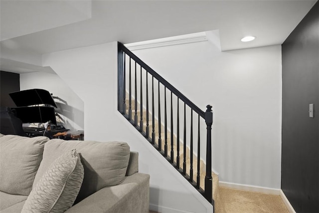 108 Republic Ave, Indiana Twp, PA 15051 - staircase with carpet and baseboards