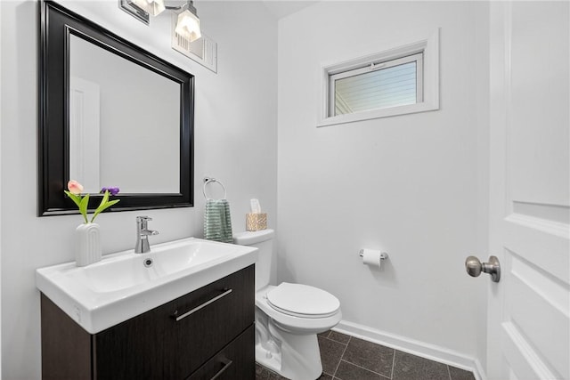 4536 Friendship Ave, Bloomfield, PA 15224 - half bathroom featuring vanity and tile patterned flooring