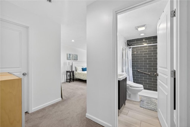 4536 Friendship Ave, Bloomfield, PA 15224 - full bathroom with a tile shower and recessed lighting