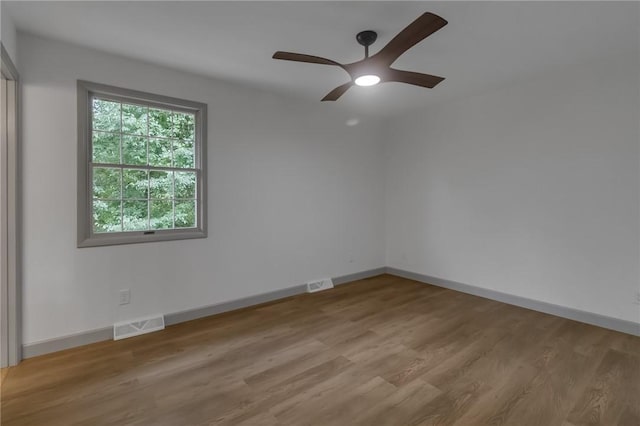 231 W Shaffer Rd, Center Twp, PA 15001 - unfurnished room with light wood-style floors and ceiling fan