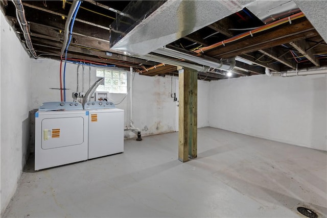 3322 Webster Ave, Schenley Heights, PA 15219 - below grade area featuring separate washer and dryer