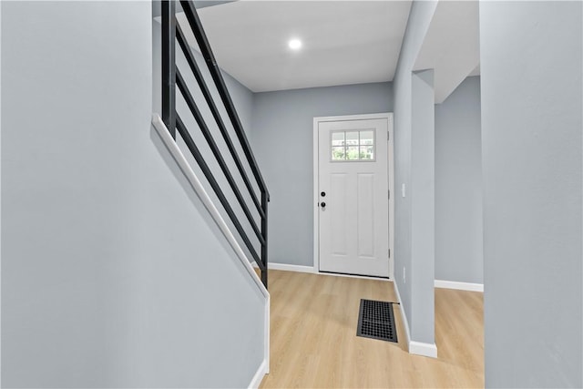 3322 Webster Ave, Schenley Heights, PA 15219 - entrance foyer featuring light wood-style flooring and stairway