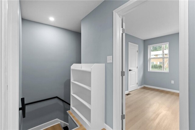 3322 Webster Ave, Schenley Heights, PA 15219 - stairs with wood finished floors and baseboards