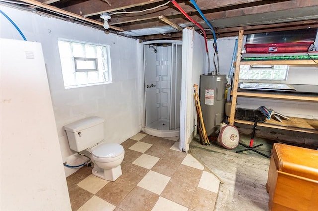 132 Spaugy Hollow Rd, Bullskin Twp, PA 15425 - below grade area featuring water heater and light floors