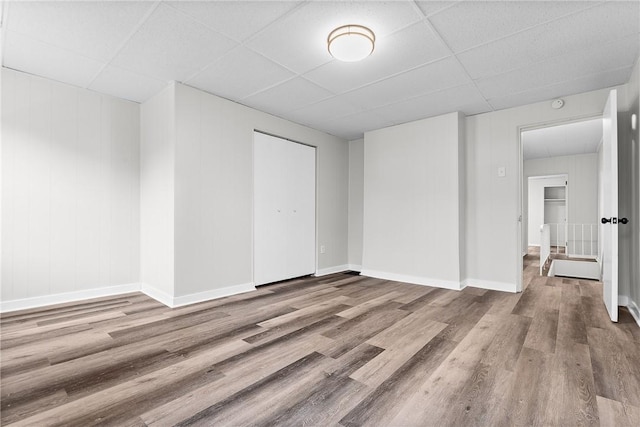 613-615 W Main St, Carnegie, PA 15106 - unfurnished room with a drop ceiling and wood finished floors