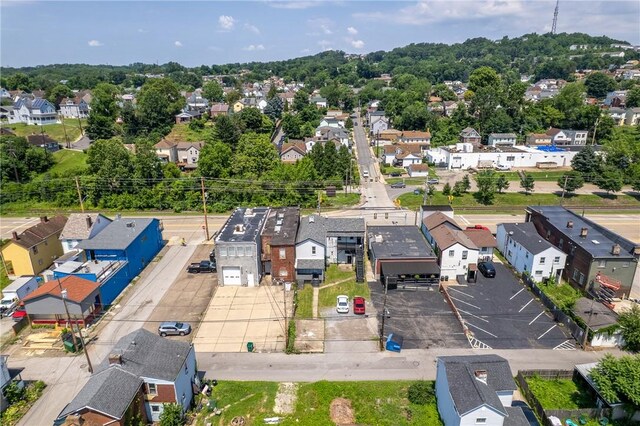 613-615 W Main St, Carnegie, PA 15106 - aerial perspective of suburban area