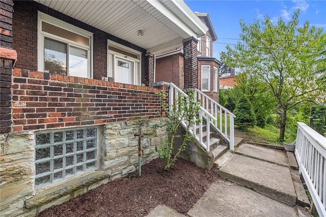 316 Kaercher St, Greenfield, PA 15207 - entrance to property with brick siding