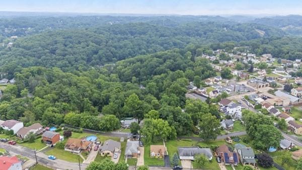 110 5th Ave, Ross Twp, PA 15229 - aerial view of property and surrounding area with nearby suburban area