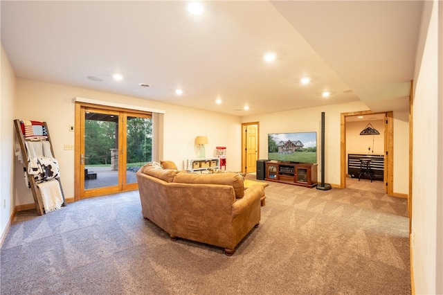2780 Ipnar Rd, North Huntingdon, PA 15642 - living area with carpet floors and recessed lighting