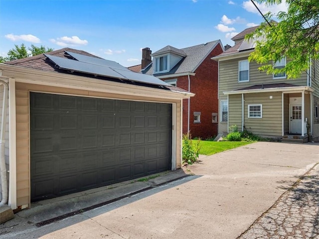 224 Bronx Ave, West View, PA 15229 - view of front of home with solar panels and a garage
