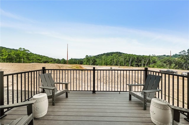 214 Hunter Dr, Moon/Crescent Twp, PA 15108 - deck featuring a forest view