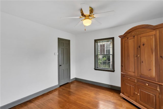 1255 Park Pl, Beaver, PA 15009 - unfurnished bedroom with wood finished floors and ceiling fan