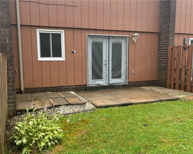 120 Rivermont Ct, Harmar, PA 15024 - view of exterior entry featuring french doors and a patio