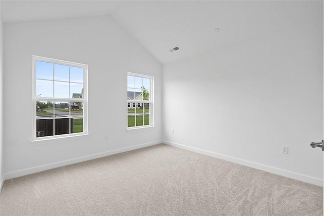 1082 Forest Oaks Dr, Center Twp, PA 16001 - spare room with carpet floors and high vaulted ceiling