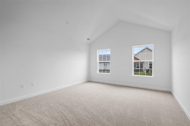 1082 Forest Oaks Dr, Center Twp, PA 16001 - additional living space with carpet flooring and vaulted ceiling