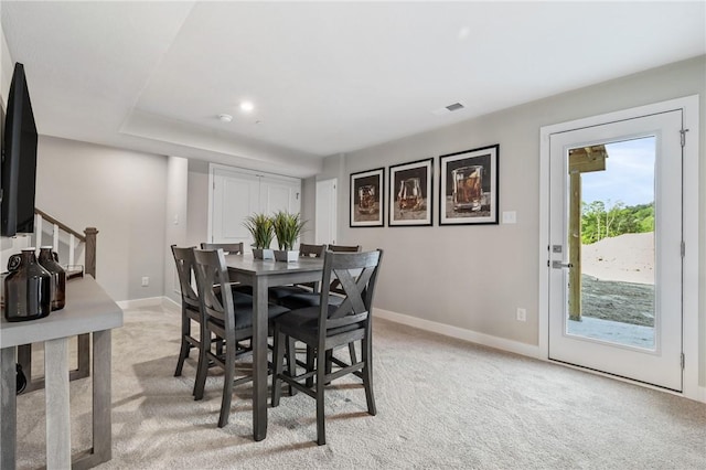 180 Elk Ridge Dr, Moon/Crescent Twp, PA 15108 - dining room with light colored carpet and recessed lighting