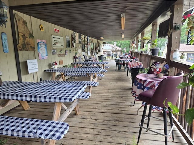2879 Winslow Hill Rd, Benezette, PA 15821 - wooden deck featuring outdoor dining area