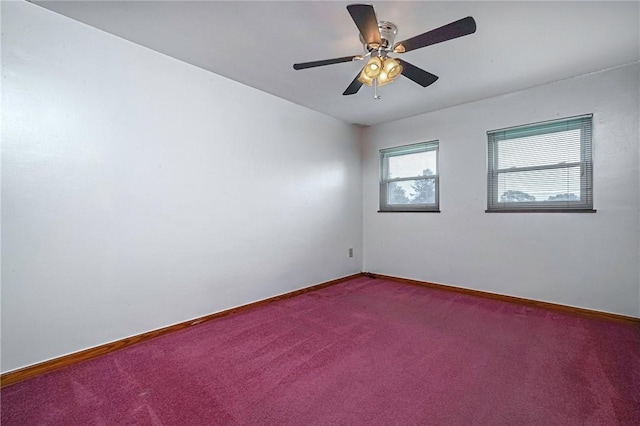 119 S Patton, Moon/Crescent Twp, PA 15108 - empty room with dark carpet and ceiling fan