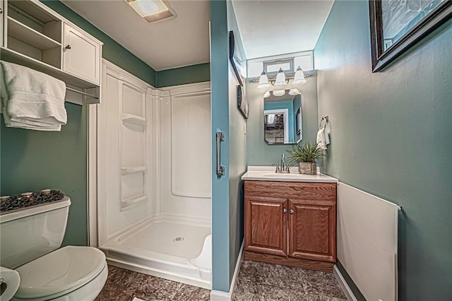 119 S Patton, Moon/Crescent Twp, PA 15108 - bathroom with vanity and a shower