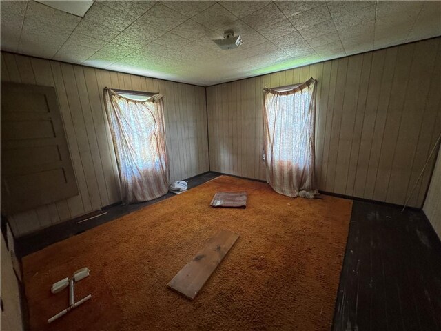 69 Beech St, Cecil, PA 15350 - unfurnished room featuring carpet flooring and wooden walls