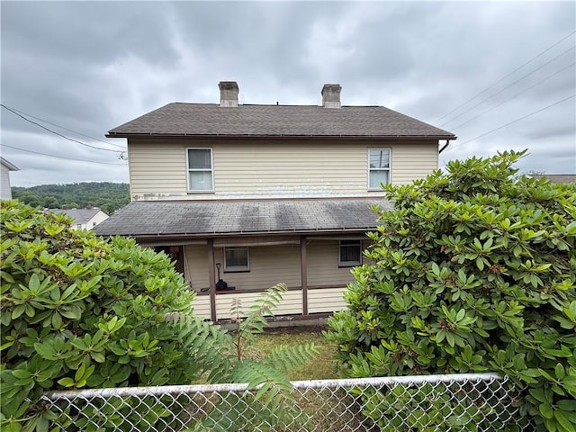 66 Beech St, Cecil, PA 15350 - back of property featuring a chimney