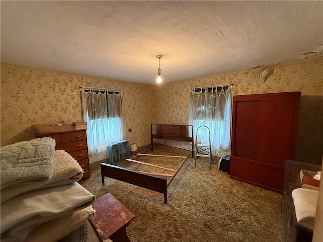 66 Beech St, Cecil, PA 15350 - carpeted bedroom featuring wallpapered walls