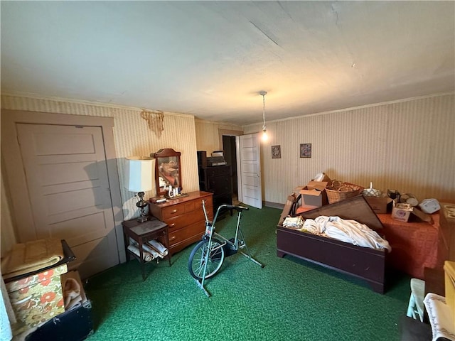 66 Beech St, Cecil, PA 15350 - bedroom featuring carpet flooring and wallpapered walls