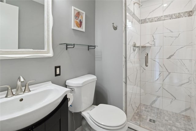 320 Fort Duquesne Blvd Unit 23L, Downtown Pgh, PA 15222 - bathroom with a shower stall and vanity