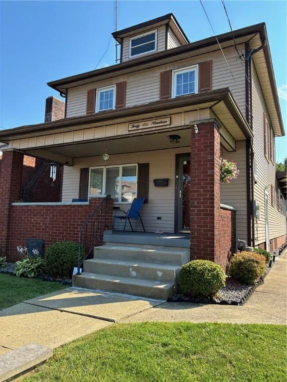4619 5th Ave, Beaver Falls, PA 15010 - traditional style home with covered porch