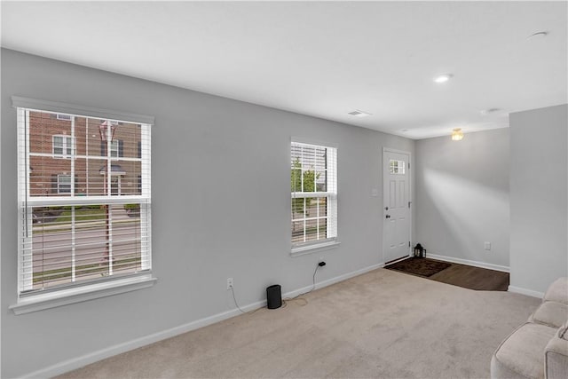 222 Amon St, Cranberry Twp, PA 16066 - entryway featuring carpet flooring and baseboards
